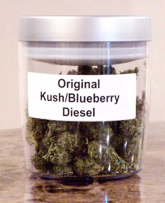 GanjaGourmetOriginalBlueberryKushDieseljar